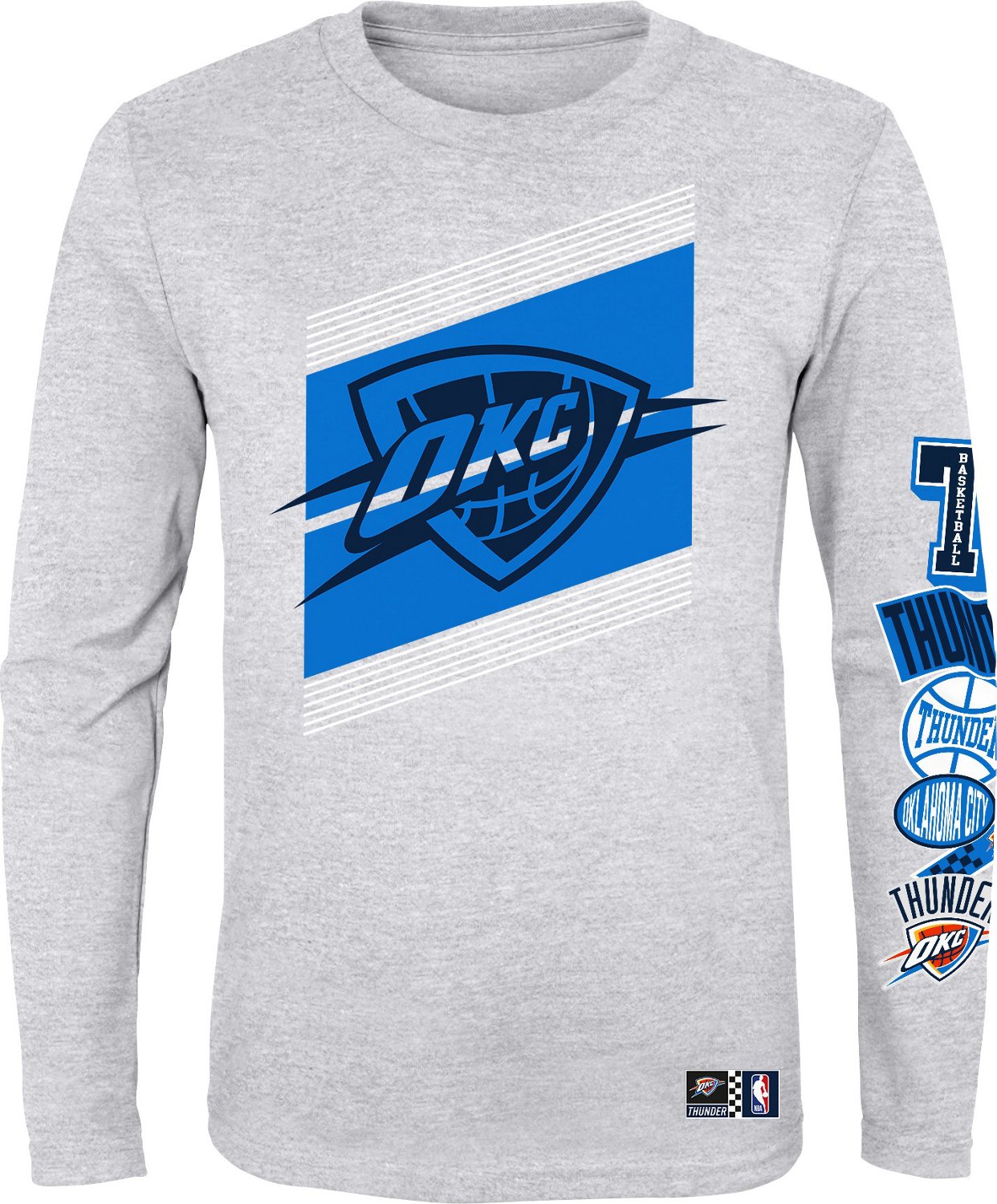 Oklahoma city thunder long sleeve hot sale t shirt