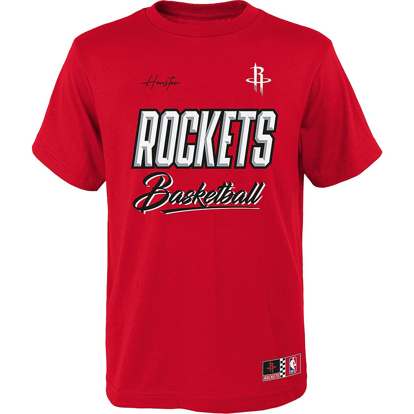 Outerstuff Boys' Houston Rockets Court Vs Track Graphic T-shirt                                                                  - view number 1