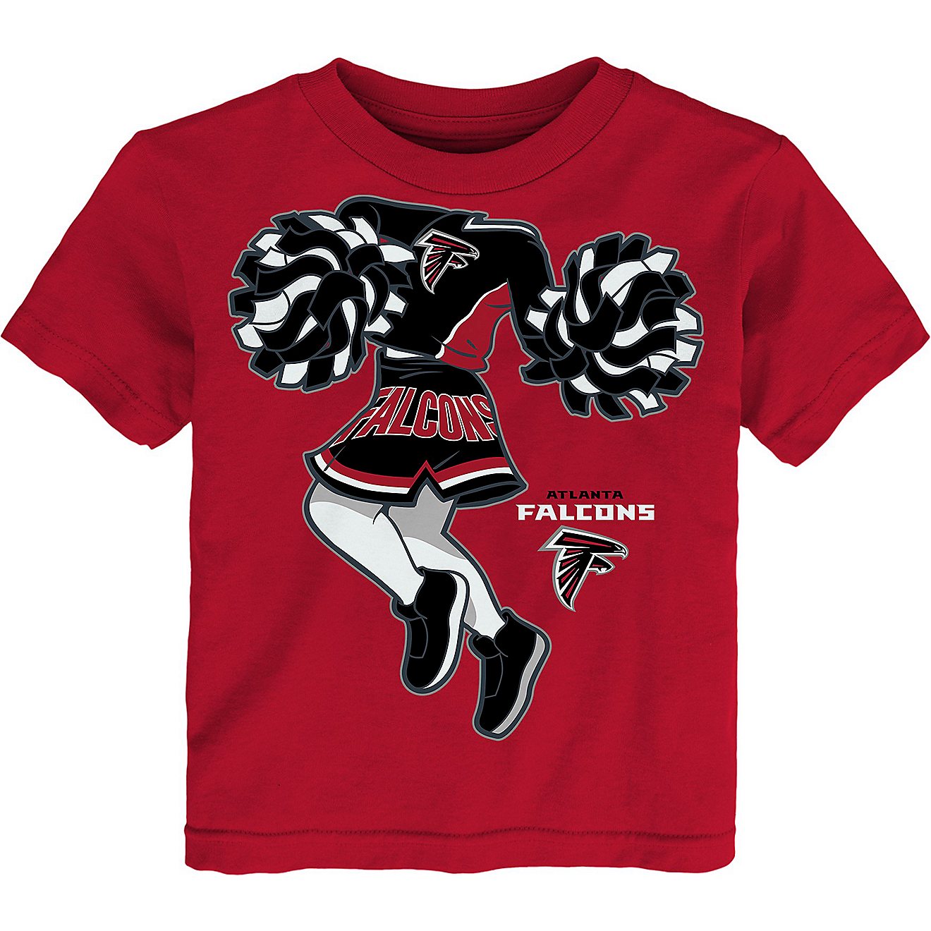 Outerstuff Toddlers' Atlanta Falcons Cheerleader Graphic Short Sleeve T-shirt                                                    - view number 1