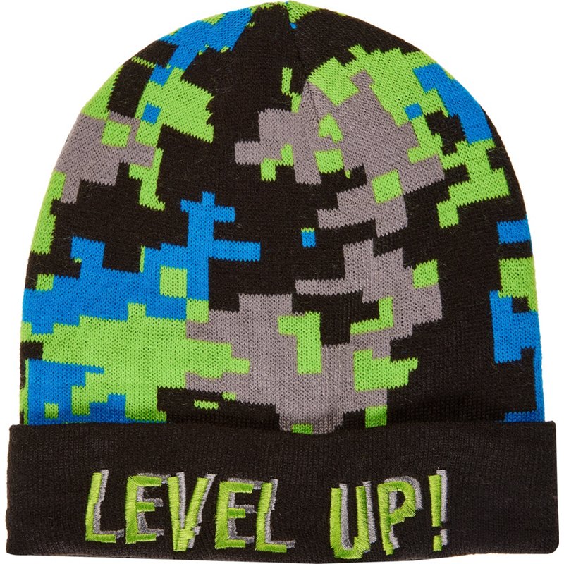 Magellan Outdoors Boys’ Level Up Beanie Hat Black - Men's Headwear/Accessories at Academy Sports product image