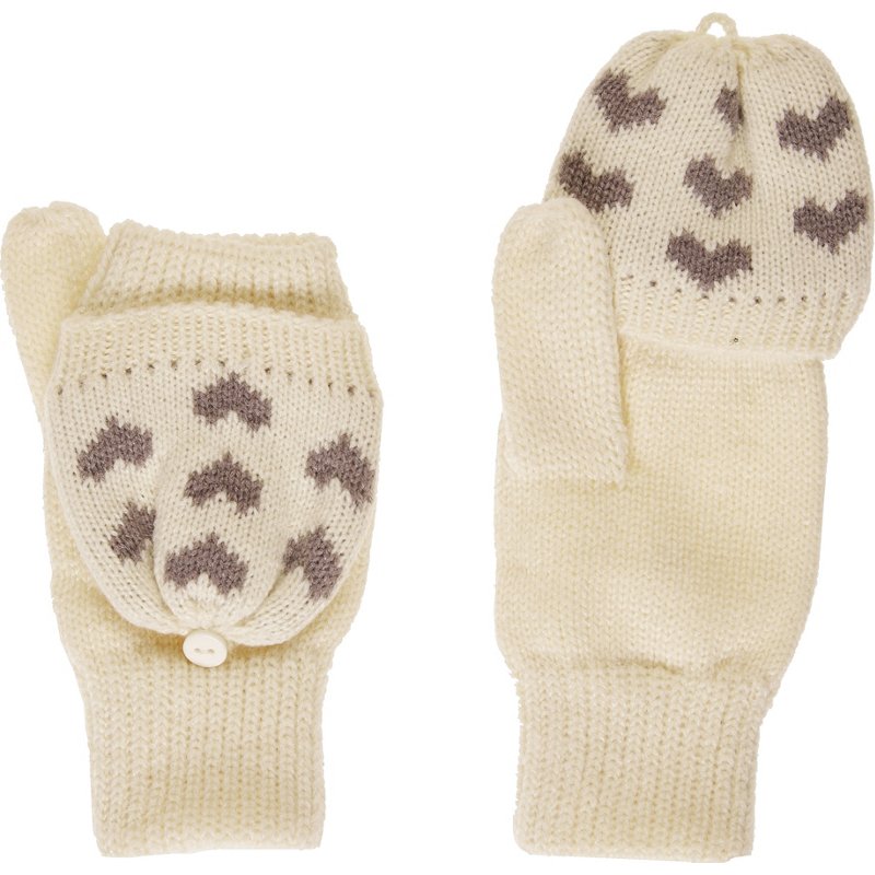 Magellan Outdoors Girls’ Textured Glommet Gloves White - Men's Headwear/Accessories at Academy Sports product image