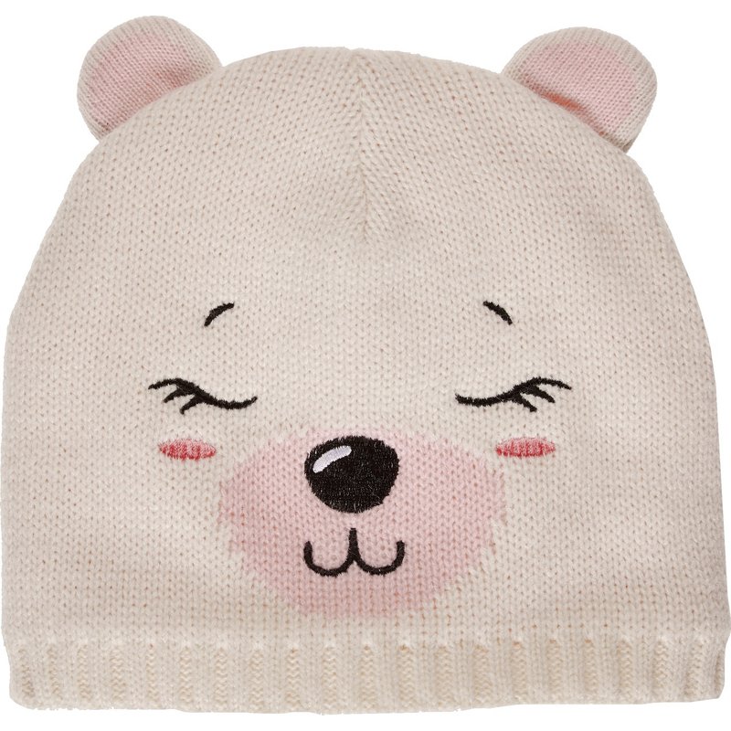 Magellan Outdoors Girls’ Polar Bear Textured Beanie Hat White - Men's Headwear/Accessories at Academy Sports product image