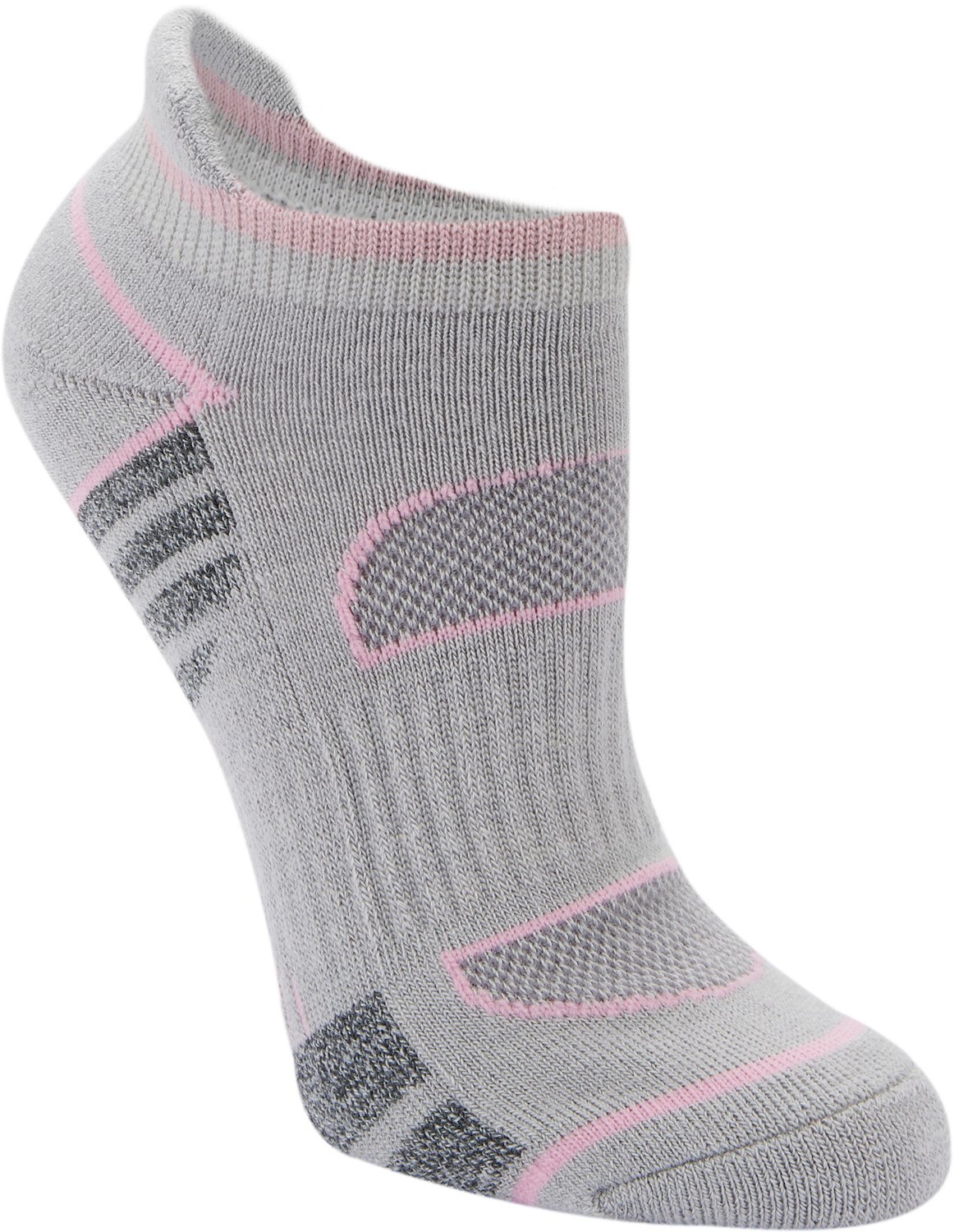 Magellan Outdoors Women's Mesh Stripe No-Show Socks 2-Pack - view number 2