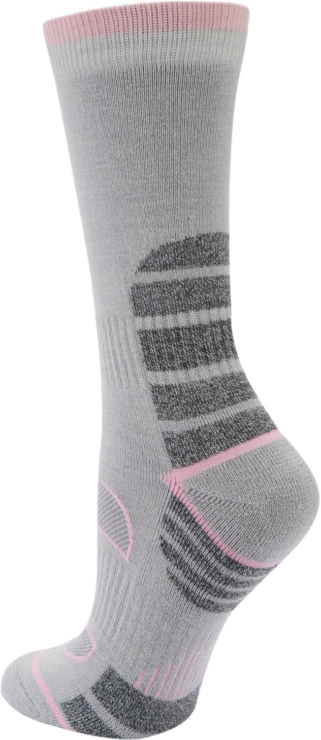 Magellan Outdoors Women's Mesh Stripe Crew Socks 2-Pack - view number 3