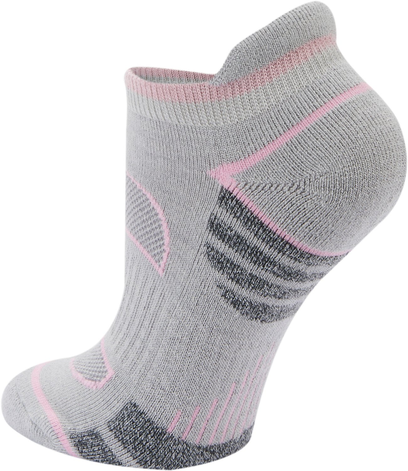 Magellan Outdoors Women's Mesh Stripe No-Show Socks 2-Pack - view number 3