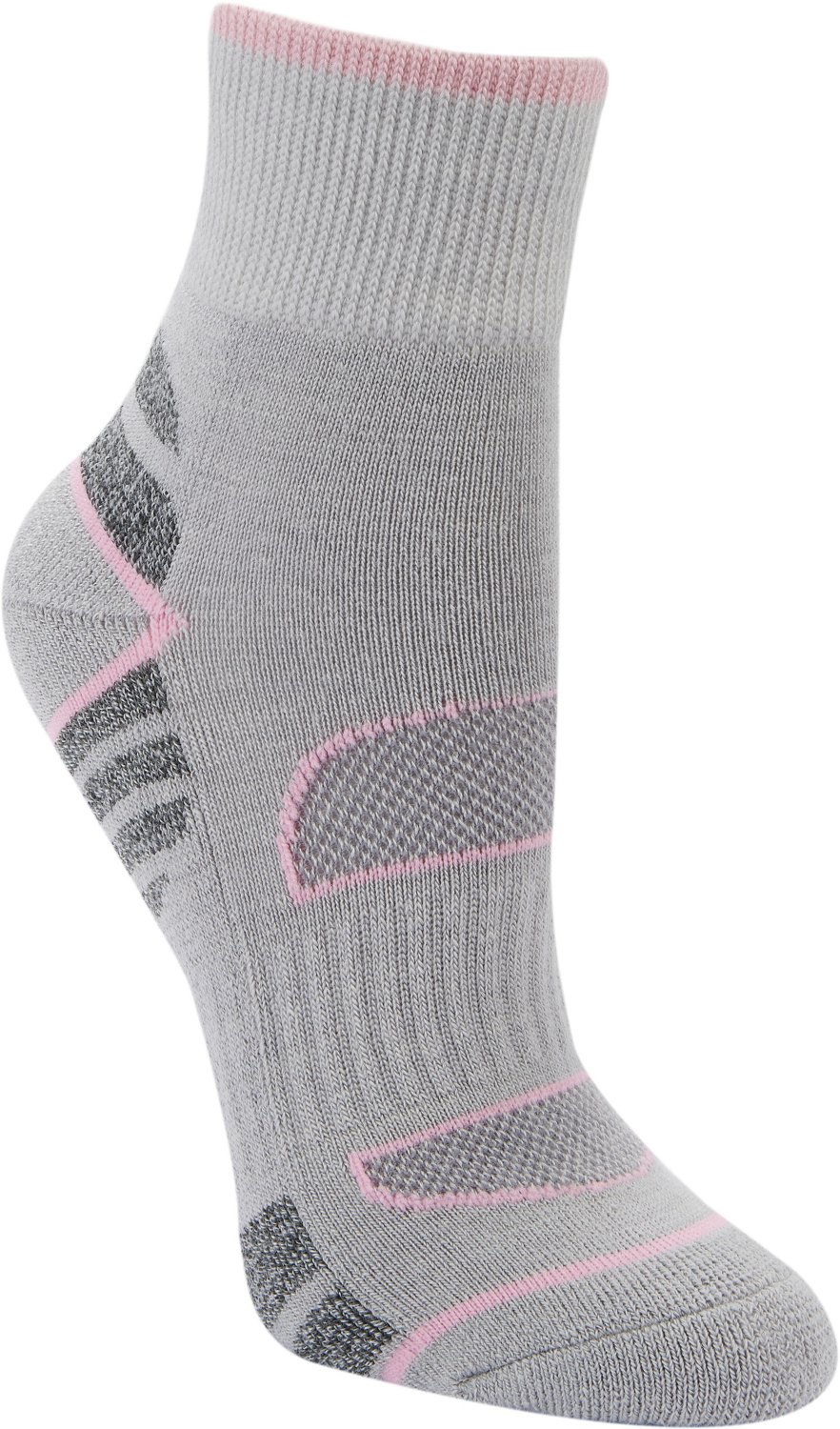 Magellan Outdoors Women's Mesh Stripe Crew Socks 2-Pack - view number 2