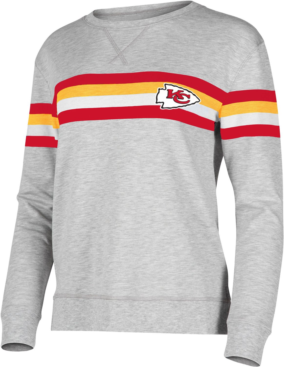 Women's Junk Food Oatmeal Kansas City Chiefs Sunday Tri-Blend Thermal Long  Sleeve T-Shirt