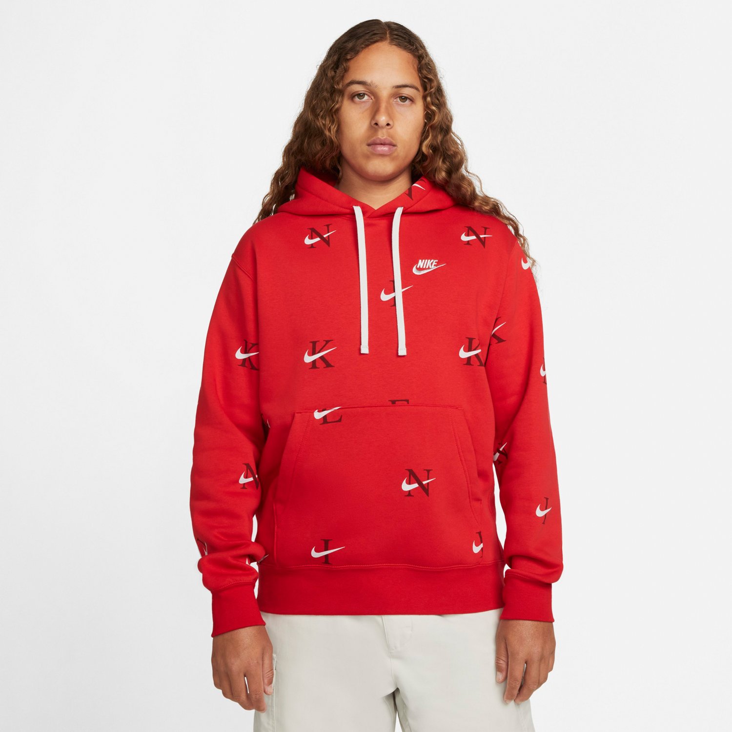 Men's nike sportswear club aop hoodie new arrivals