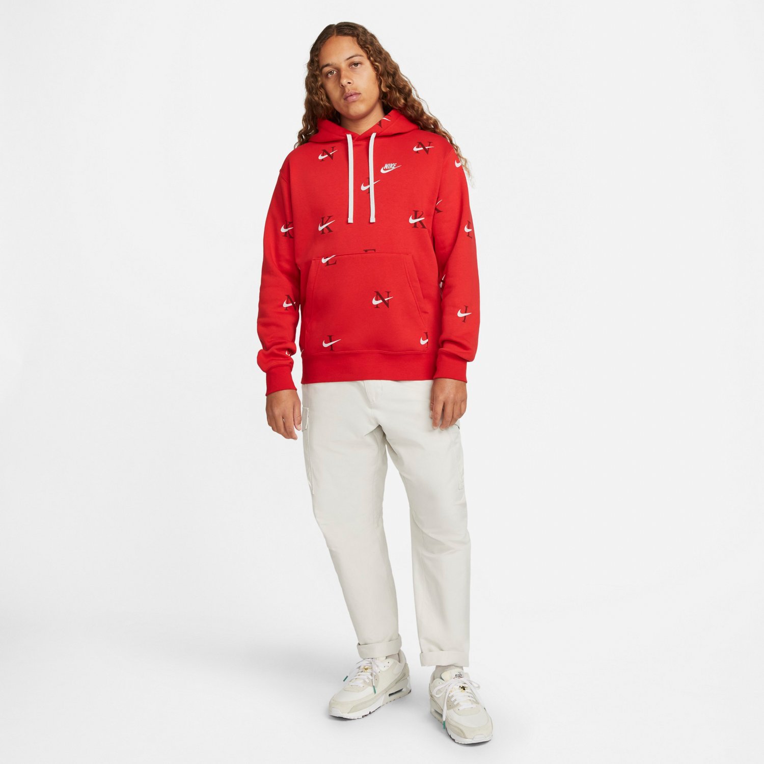 Men's nike sportswear cheap club aop hoodie