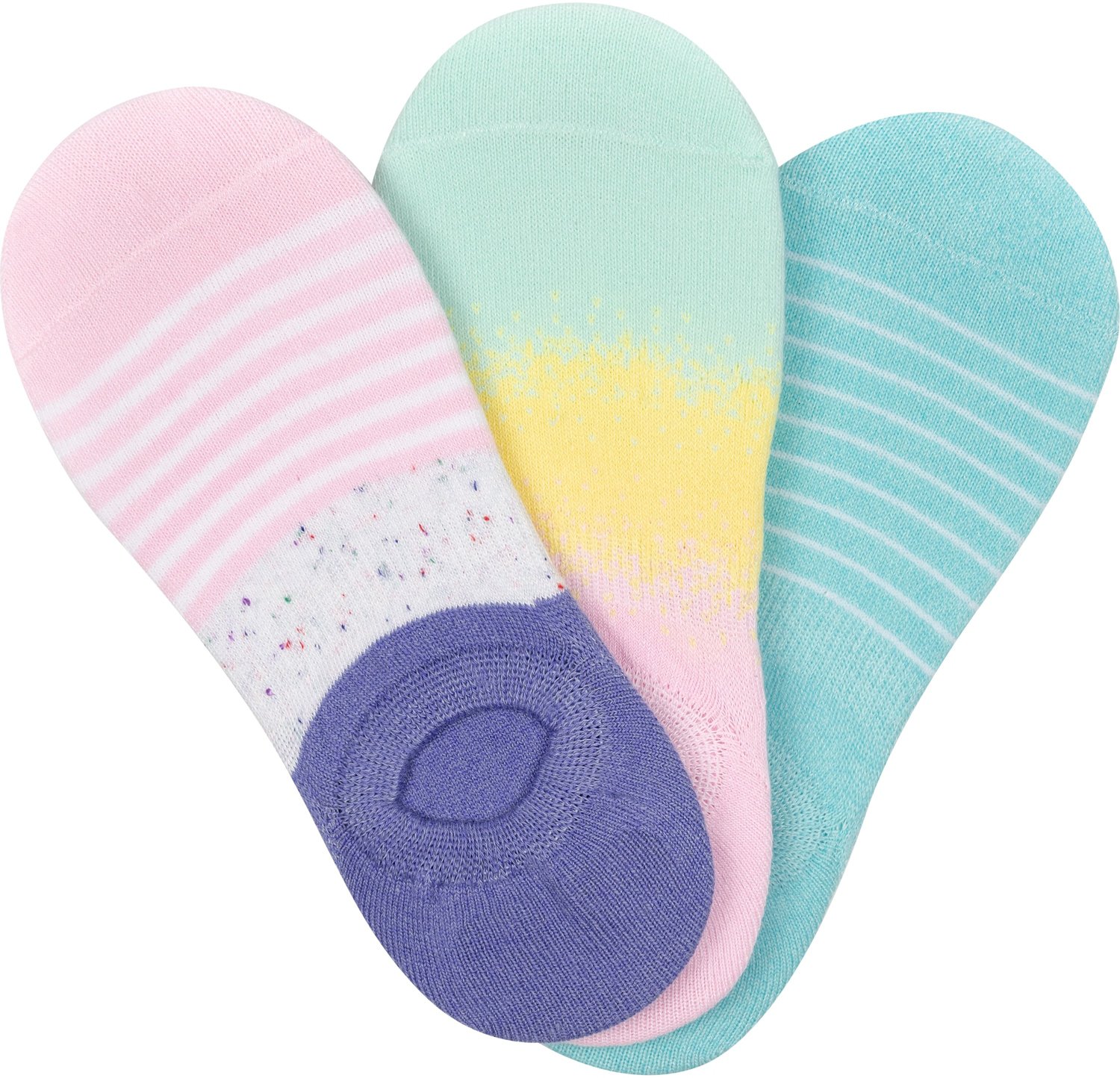BCG Pastel Stripe Ombre Socks 3 Pack