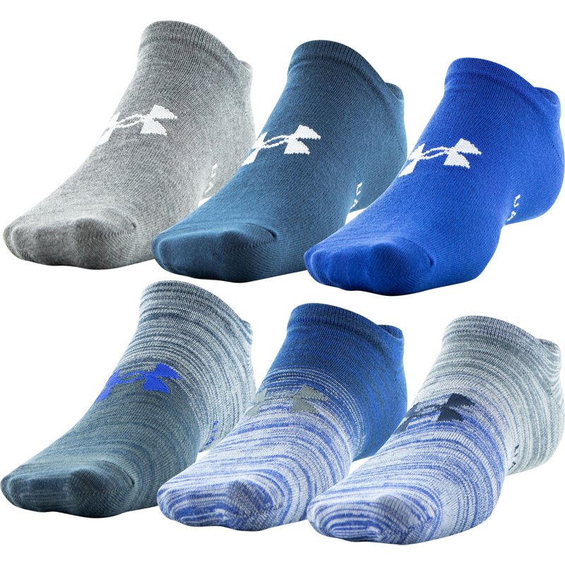 Under Armour Essential Lite Performance No Show Socks 6 Pack