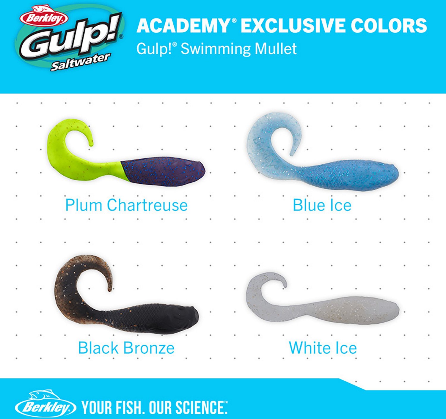 Berkley Gulp! Salt Water 4 in Swimming Mullet Lure Academy