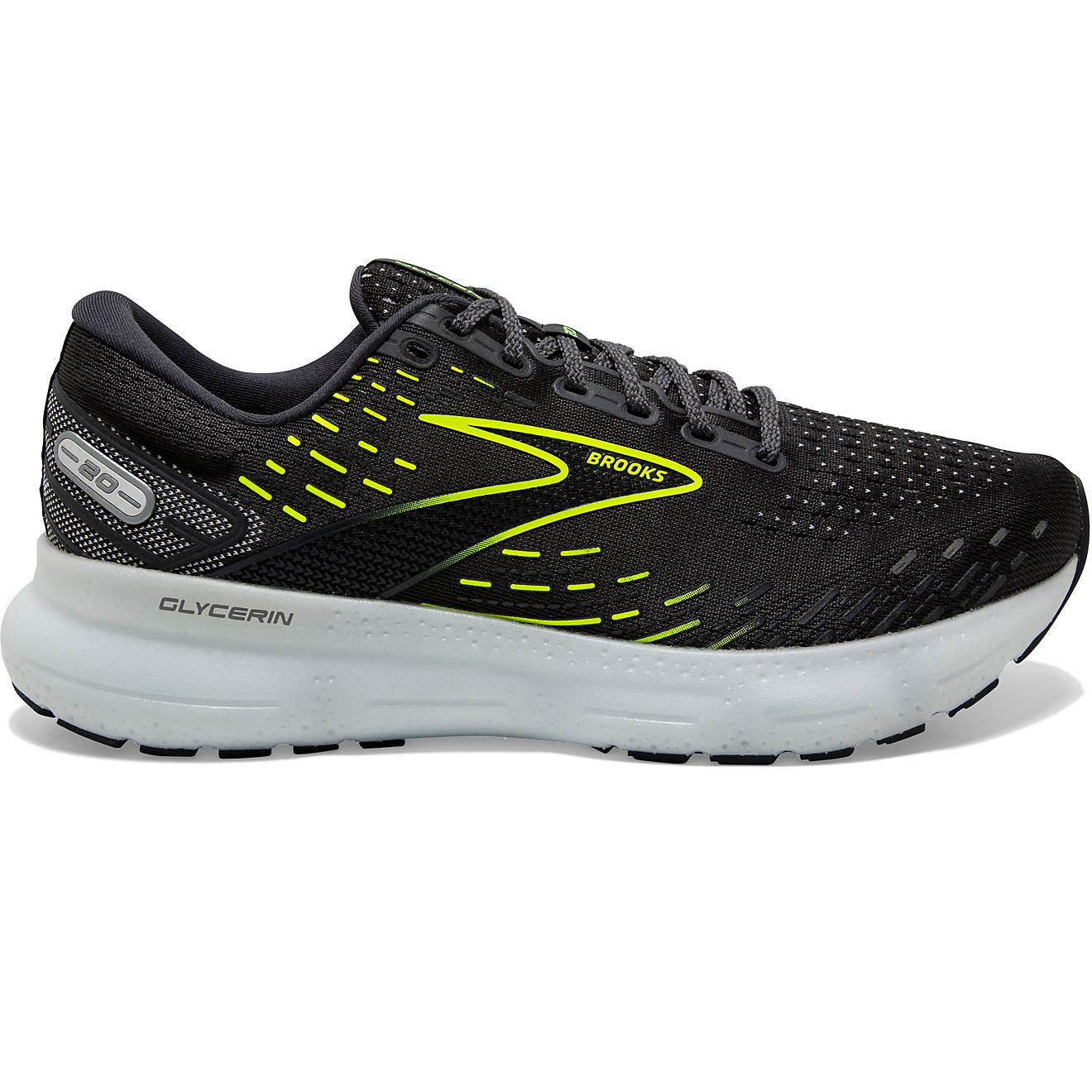 Brooks Men's Glycerin 20 Run Visible Running Shoes                                                                               - view number 1