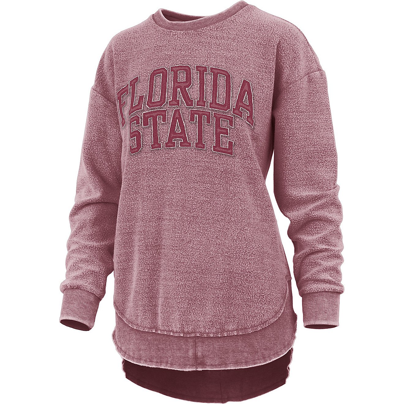 Three Square Women's Florida State University Ponchoville Vintage Wash Reverse Fleece Crew Sweatshirt                            - view number 1