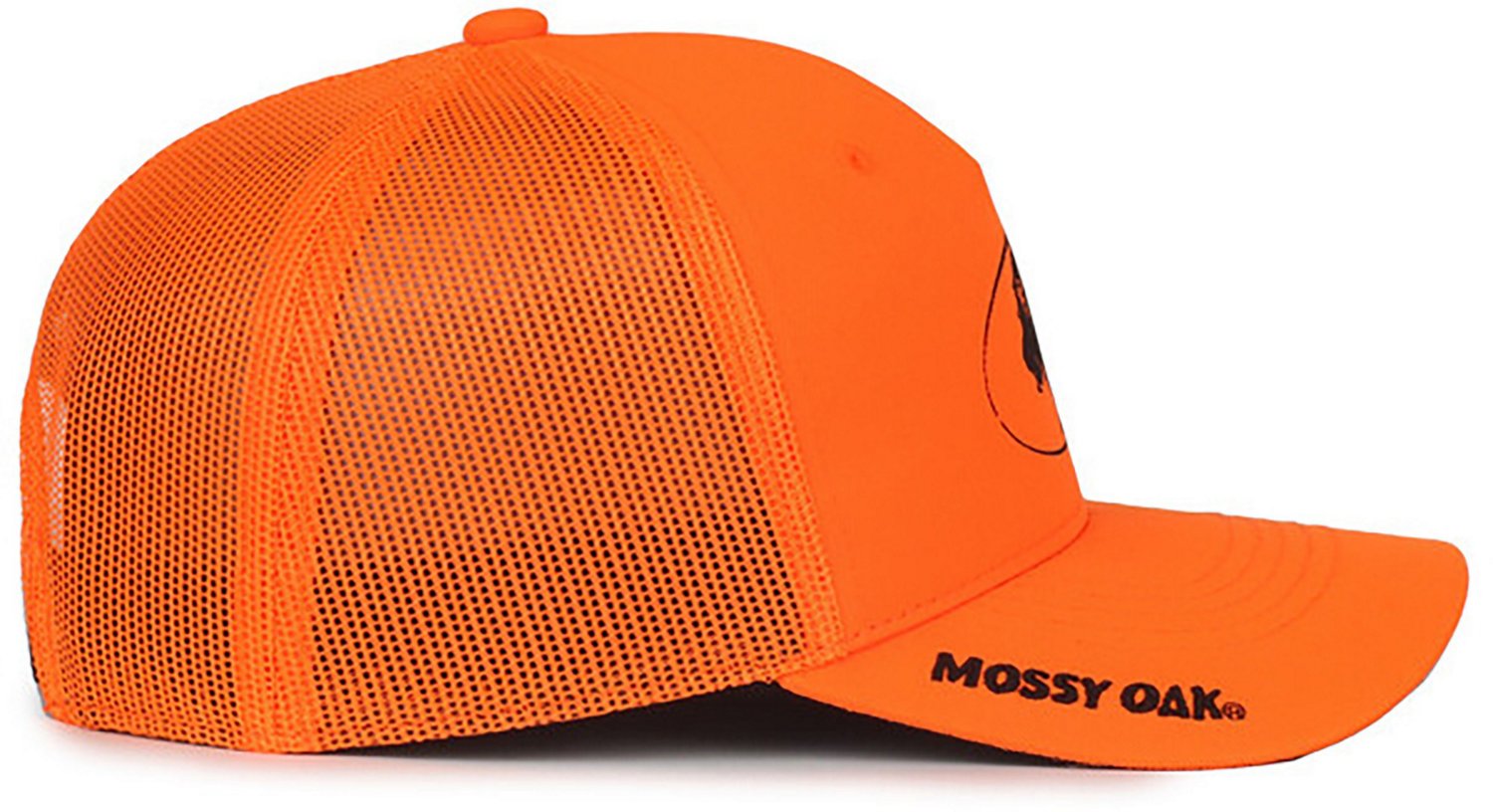 Mossy Oak Men’s Outdoor Blaze Screen Print Logo Trucker Cap Academy