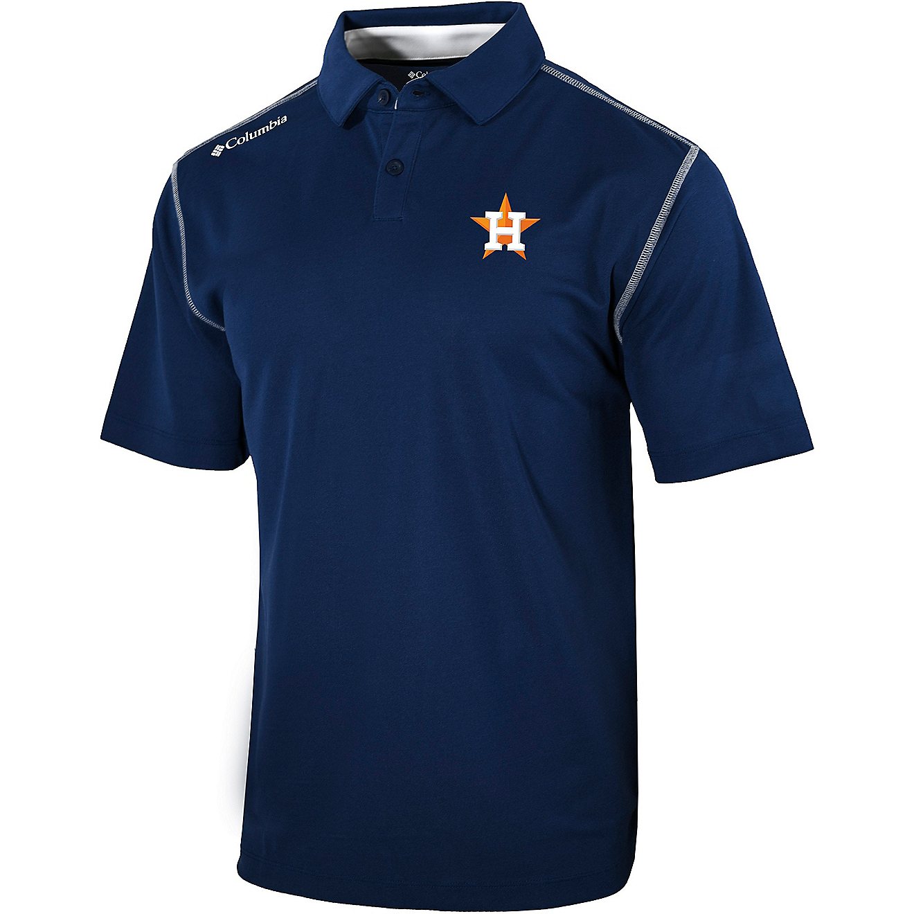 Columbia Sportswear Men's Houston Astros Shotgun Polo Shirt                                                                      - view number 1