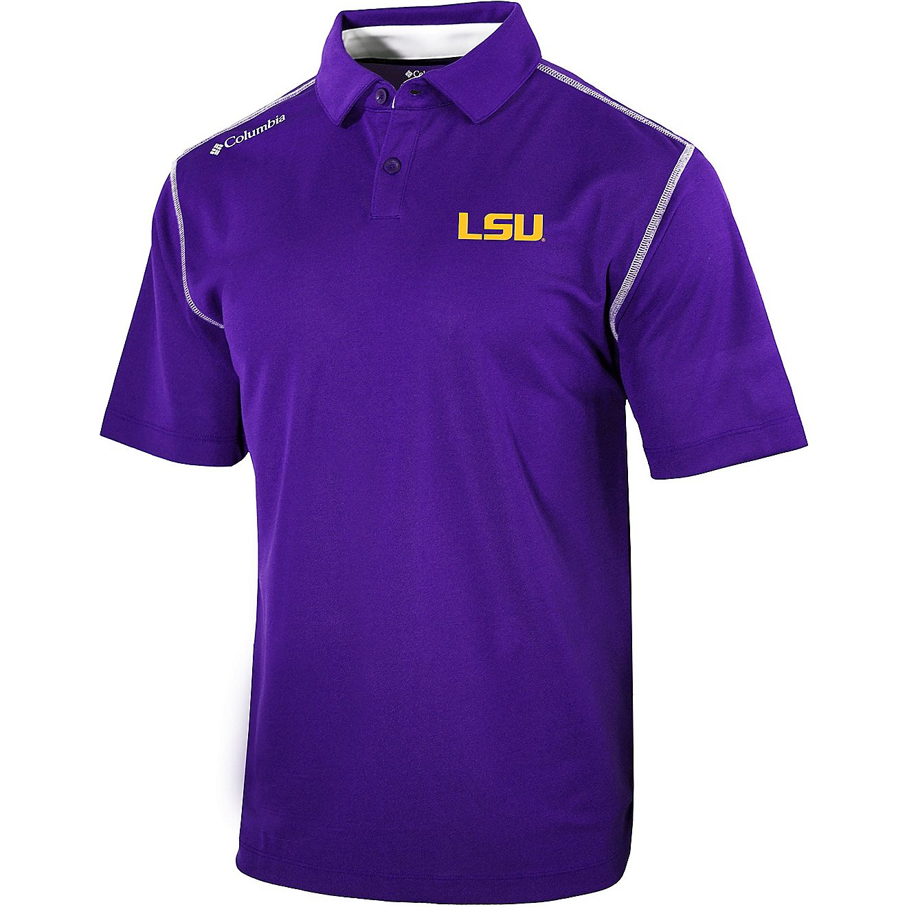 Columbia Sportswear Men's Louisiana State University Shotgun Polo Shirt                                                          - view number 1