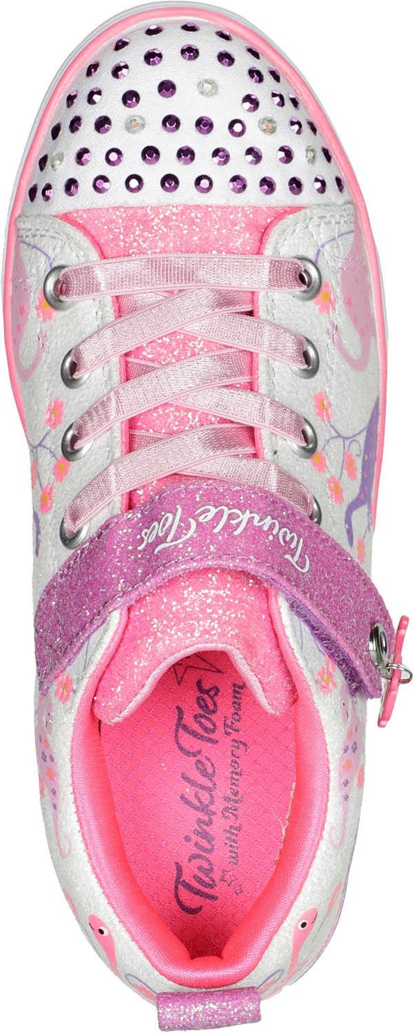 SKECHERS Girls' Twinkle Toes Sparkle Lite Dino Brights Shoes | Academy
