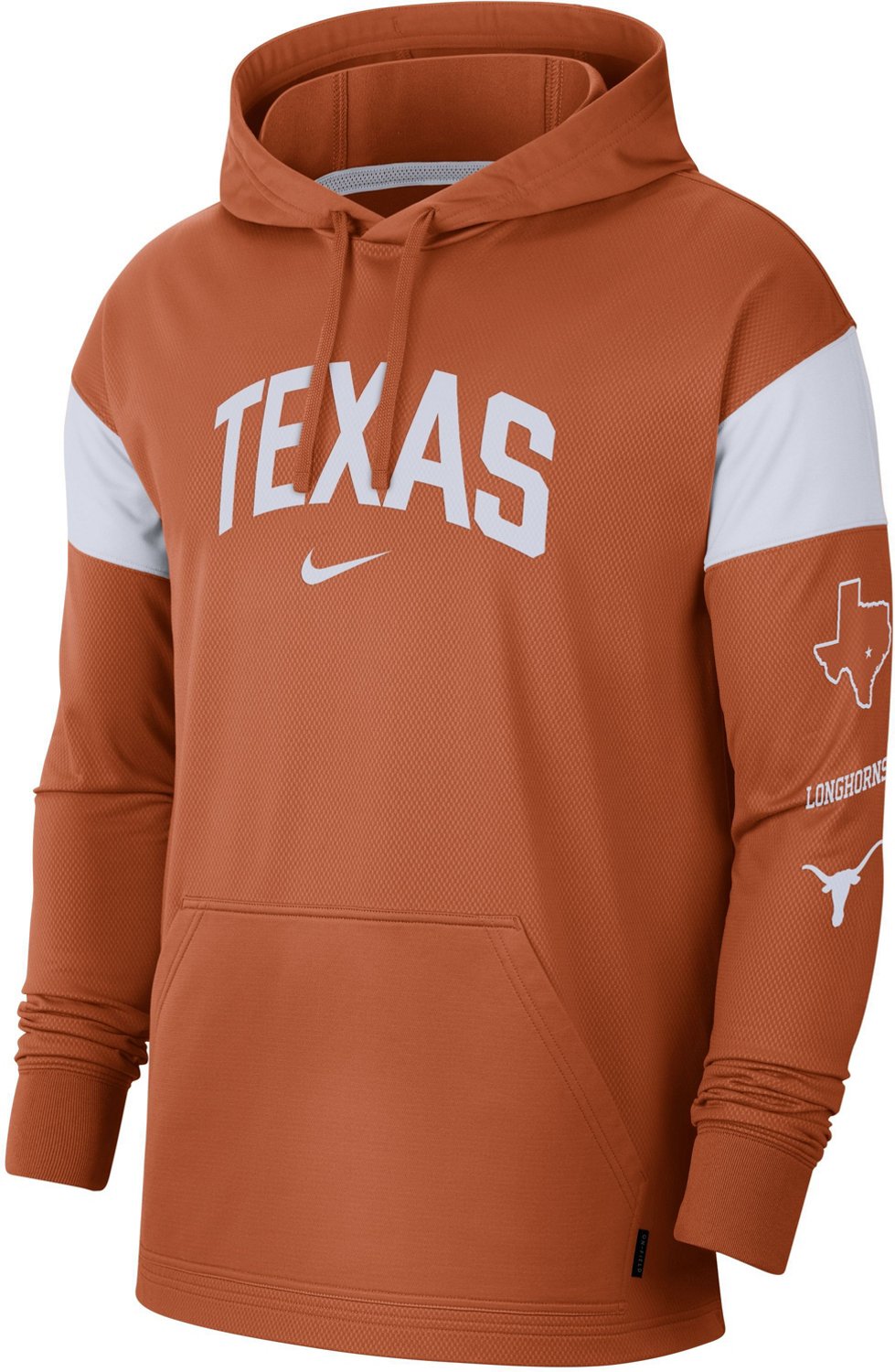 Nike Men's University of Texas Dri-FIT Jersey Pullover Hoodie | Academy