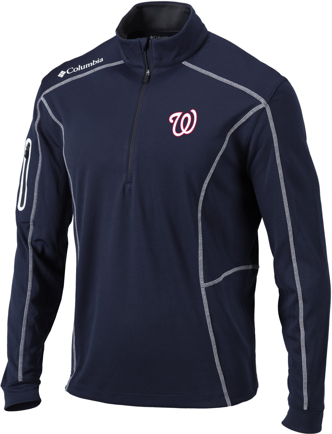 Columbia Sportswear Men's Washington Nationals Shotgun 1/4-Zip Pullover