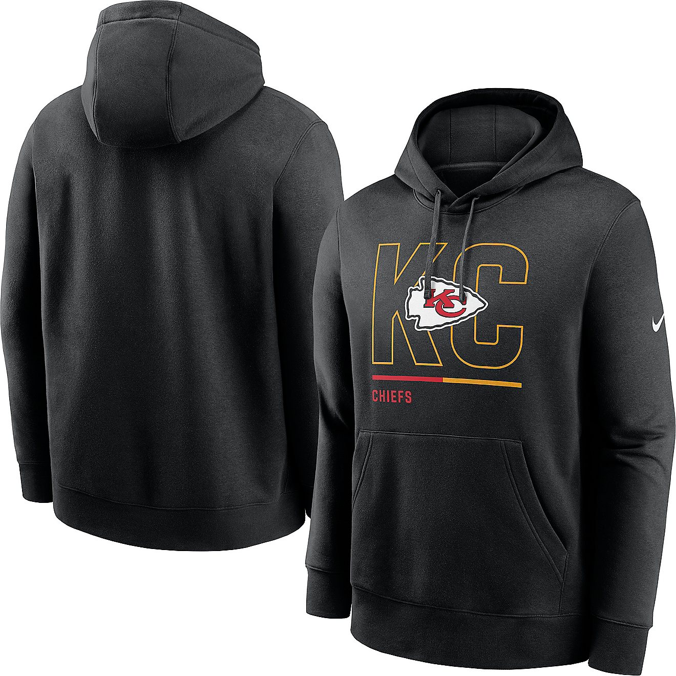 Nike Men's Kansas City Chiefs City Code Club Pullover Hoodie                                                                     - view number 3