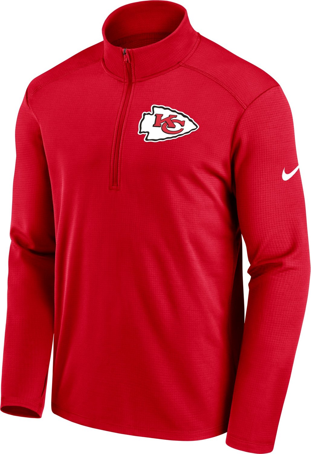 Nike Men’s Kansas City Chiefs Logo Pacer 1/2-Zip Pullover | Academy