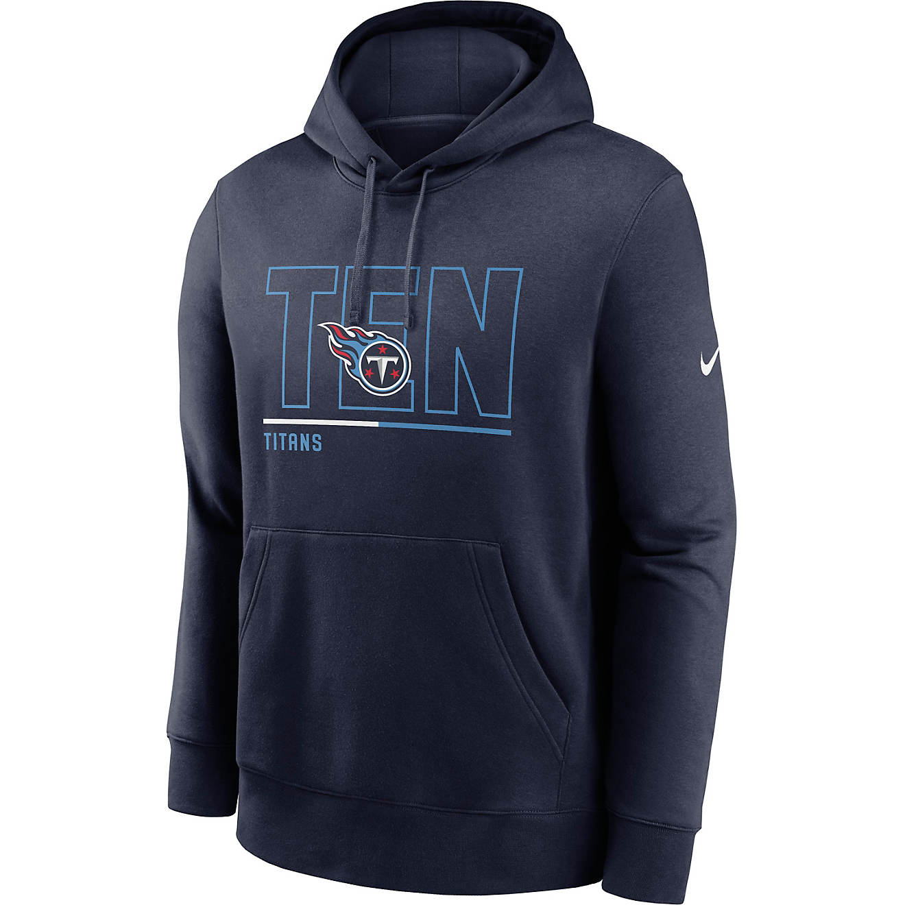 Nike Men's Tennessee Titans City Code Club Pullover Hoodie                                                                       - view number 1