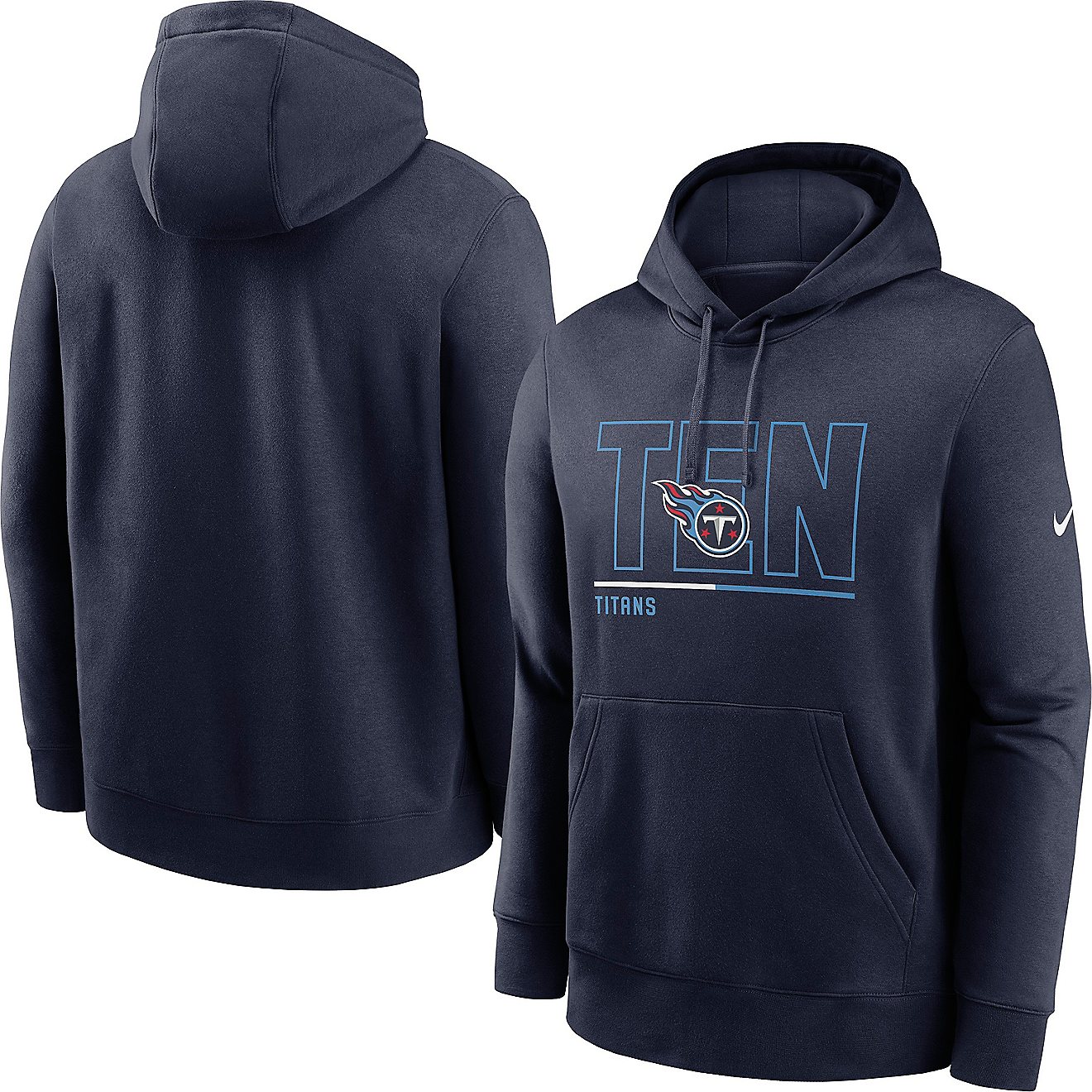 Nike Men's Tennessee Titans City Code Club Pullover Hoodie                                                                       - view number 3