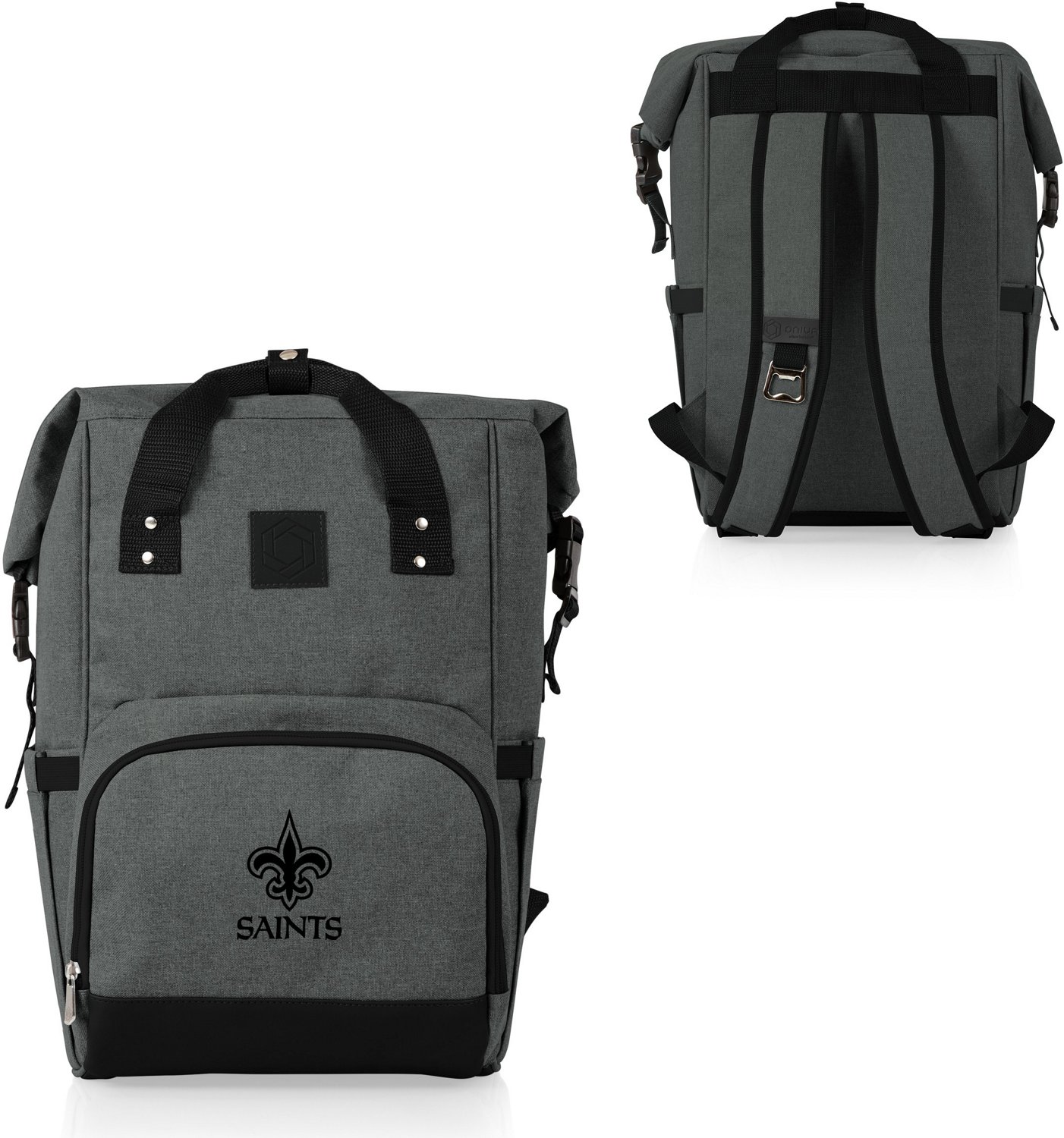 Picnic Time New Orleans Saints On The Go Roll-Top Cooler Backpack  - view number 2