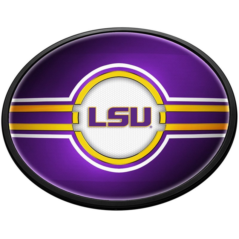 The Fan-Brand Louisiana State University LSU Oval Slimline Lighted Wall Sign - NCAA Novelty at Academy Sports