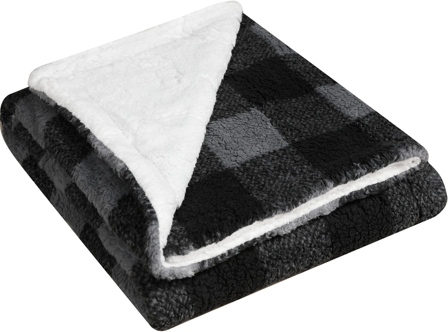 Coleman 50 in x 60 in Pinsonic Sherpa Reversible Black/White Buffalo