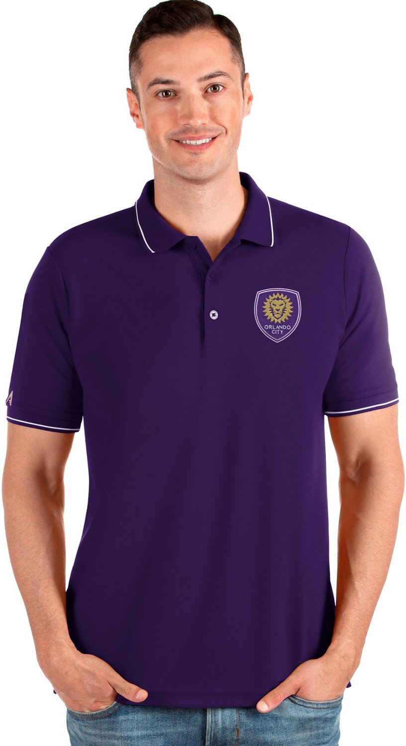 Antigua Men's Orlando City SC Solid Pique Polo Shirt