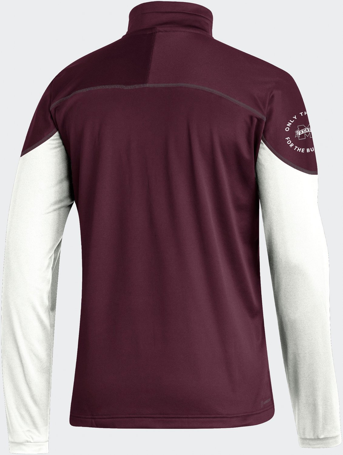 adidas Men's Mississippi State University Stadium Knit Snap 1/4Zip