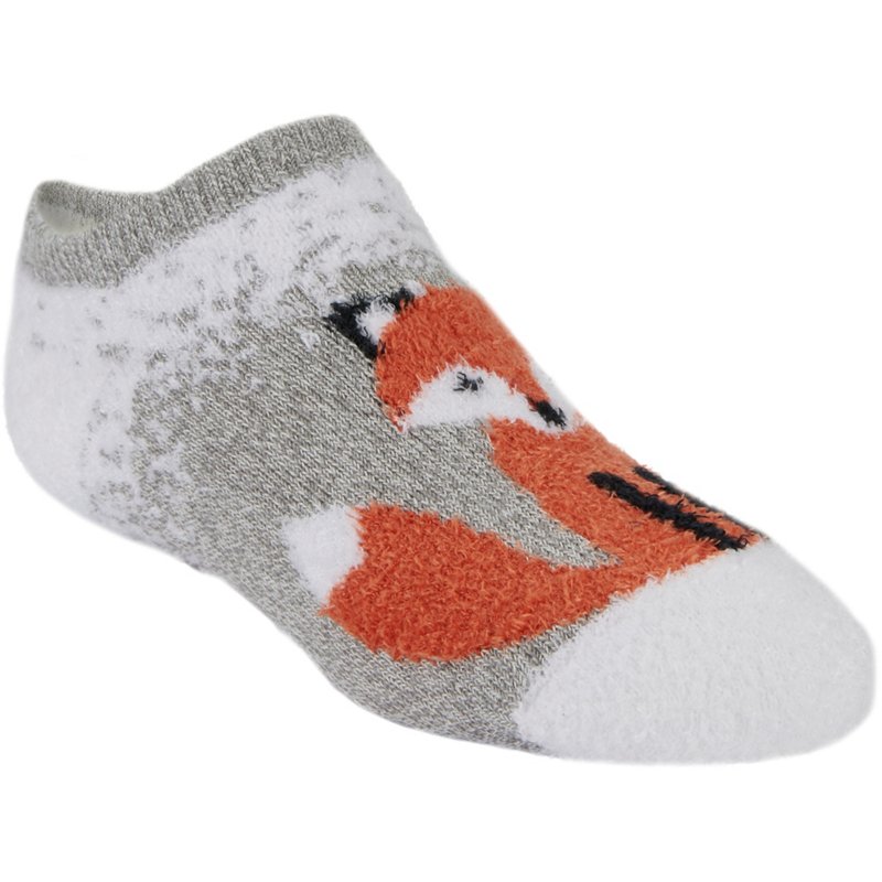 Magellan Outdoors Youth Winter Fox No-Show Socks Gray/Orange, Small - Western And Thermal Socks at Academy Sports