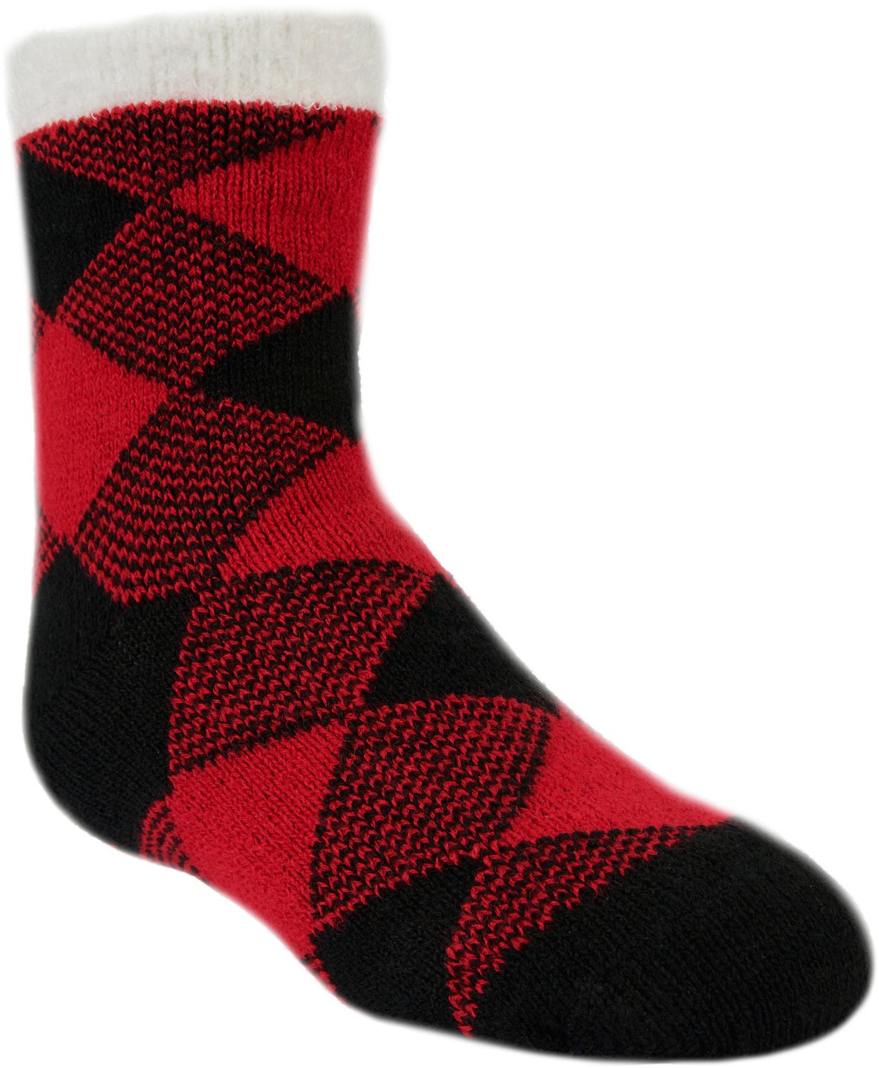 Magellan Youth Buffalo Check Lodge Crew Socks Academy