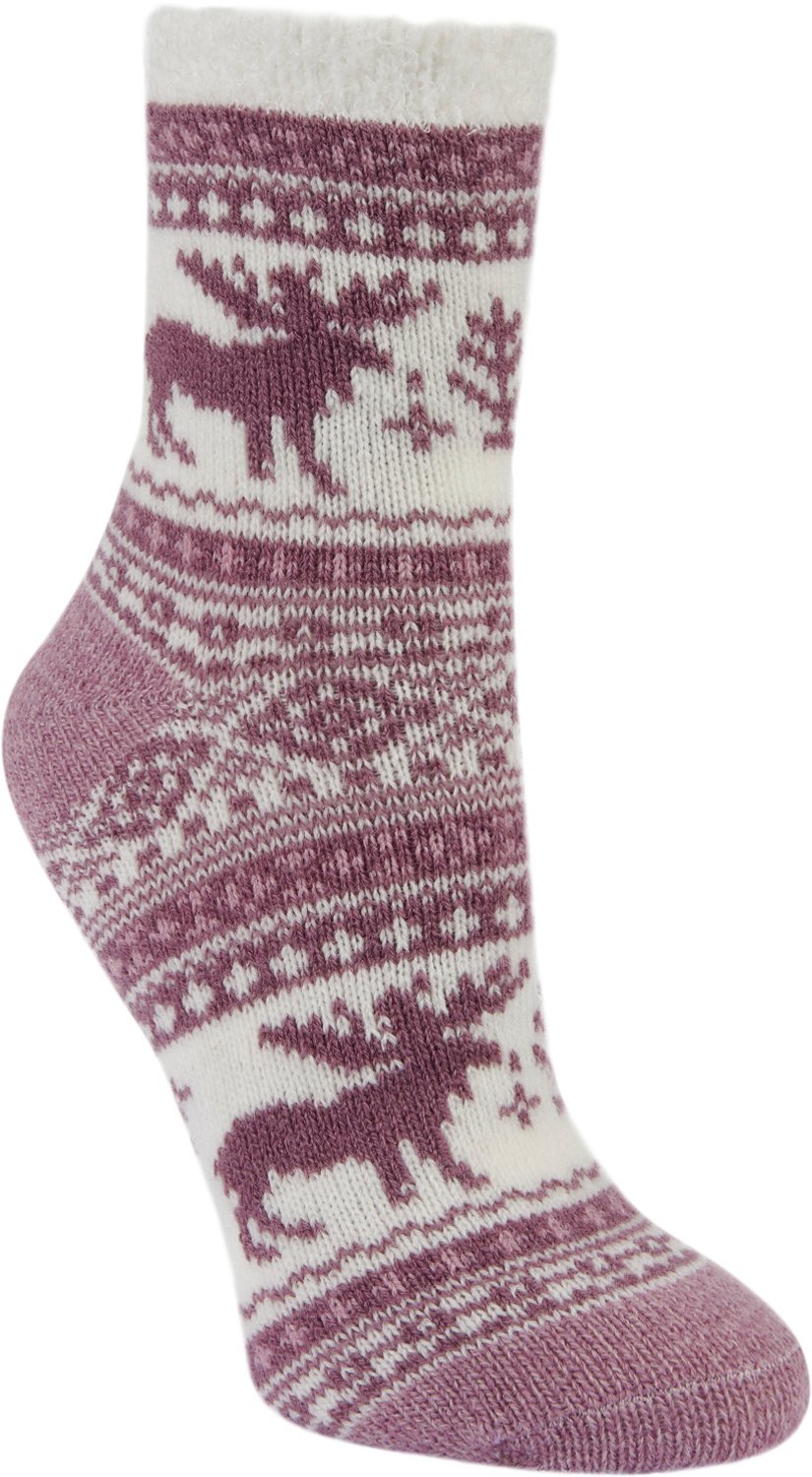 Magellan Women's Moose 2.0 Crew Lodge Socks                                                                                      - view number 1