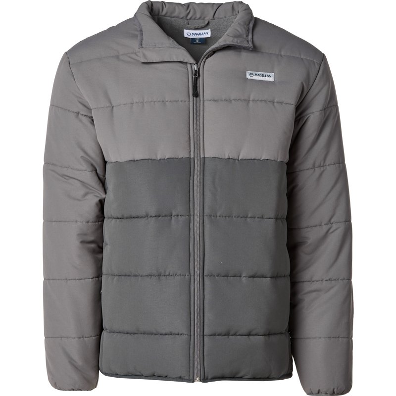 Magellan Outdoors Men’s Barton Creek Puffer Jacket Gray, Large - Men's Ski Outerwear at Academy Sports product image
