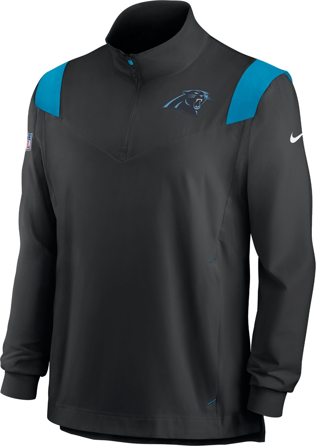 Nike Men's Carolina Panthers Repel Lightweight Coat Jacket Academy