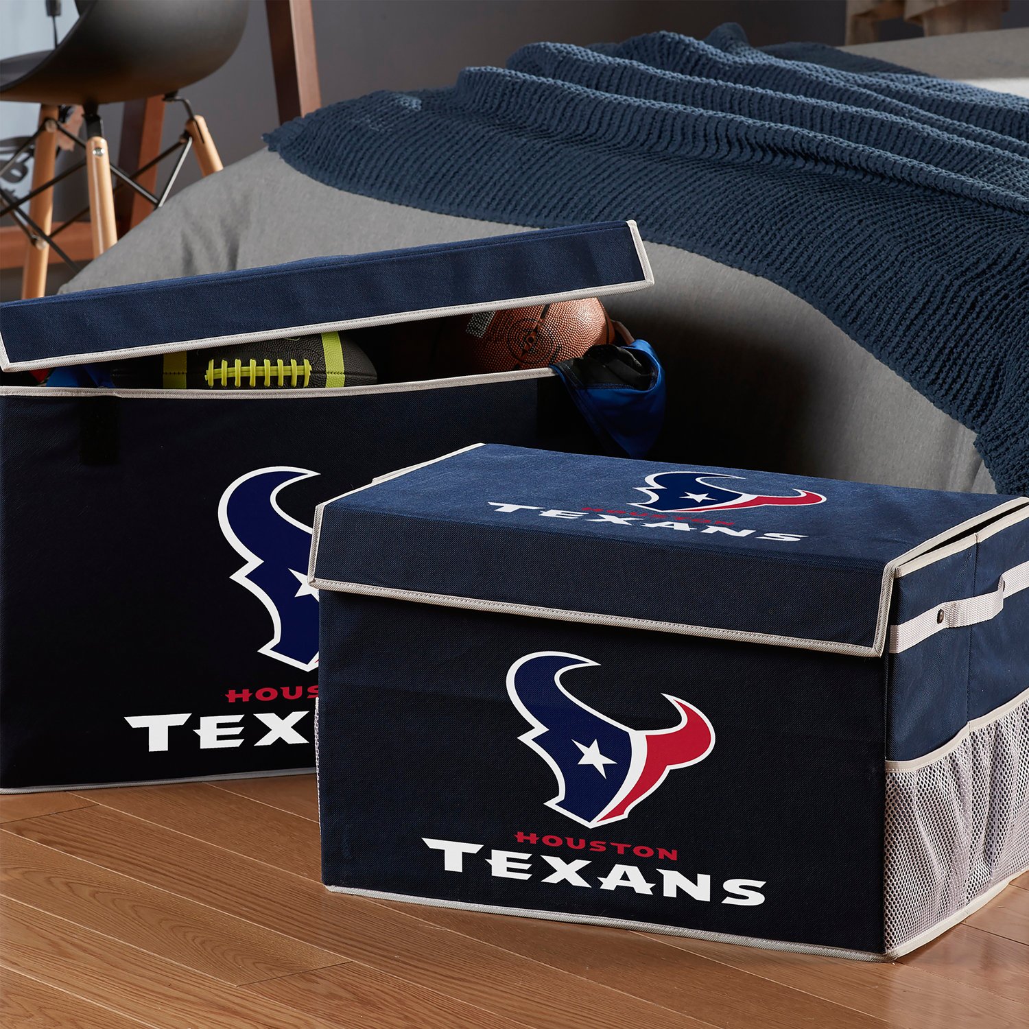 Franklin Houston Texans Collapsible Storage Footlocker Bin - view number 3