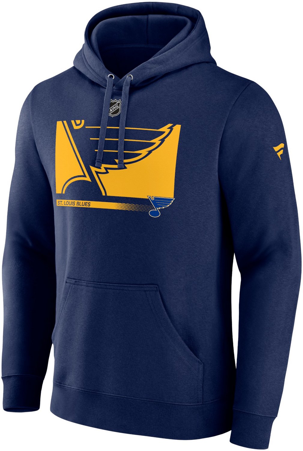 St Louis Blues Mens Blue PULLOVER FLEECE Big and Tall Hooded