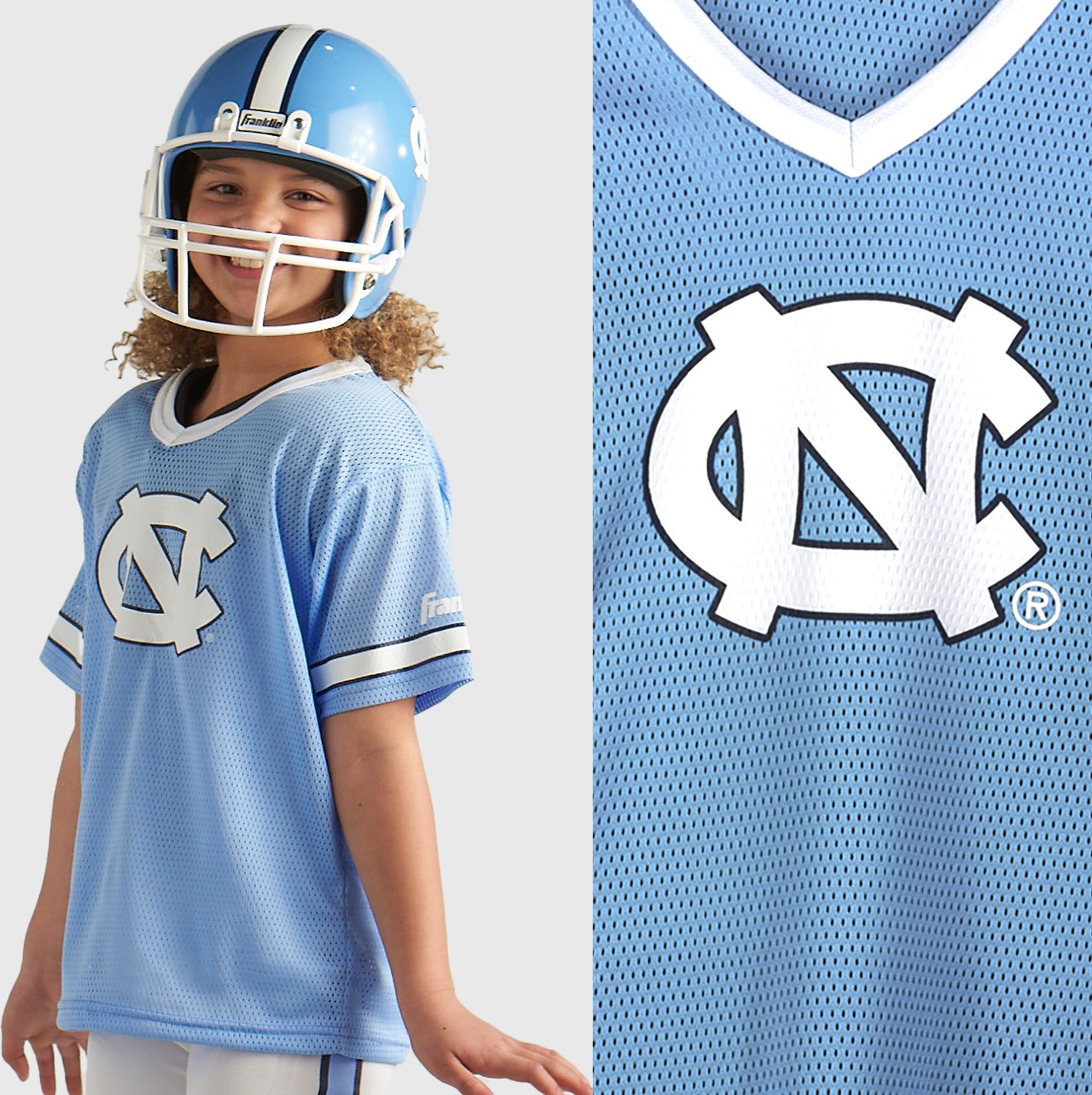 Franklin Youth Carolina Panthers Helmet and Jersey Set