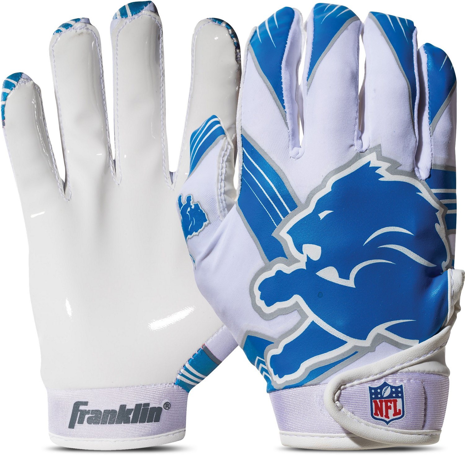 Franklin Youth Detroit Lions NFL Football Receiver Gloves | Academy