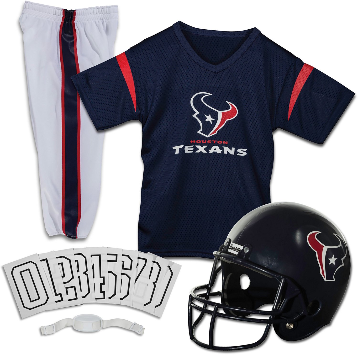 Franklin Sports NFL Kids Helmet + Jersey Sets - Youth NFL Team Uniform Sets  - Costume Set - Helmet, Jersey + Chinstrap-Medium