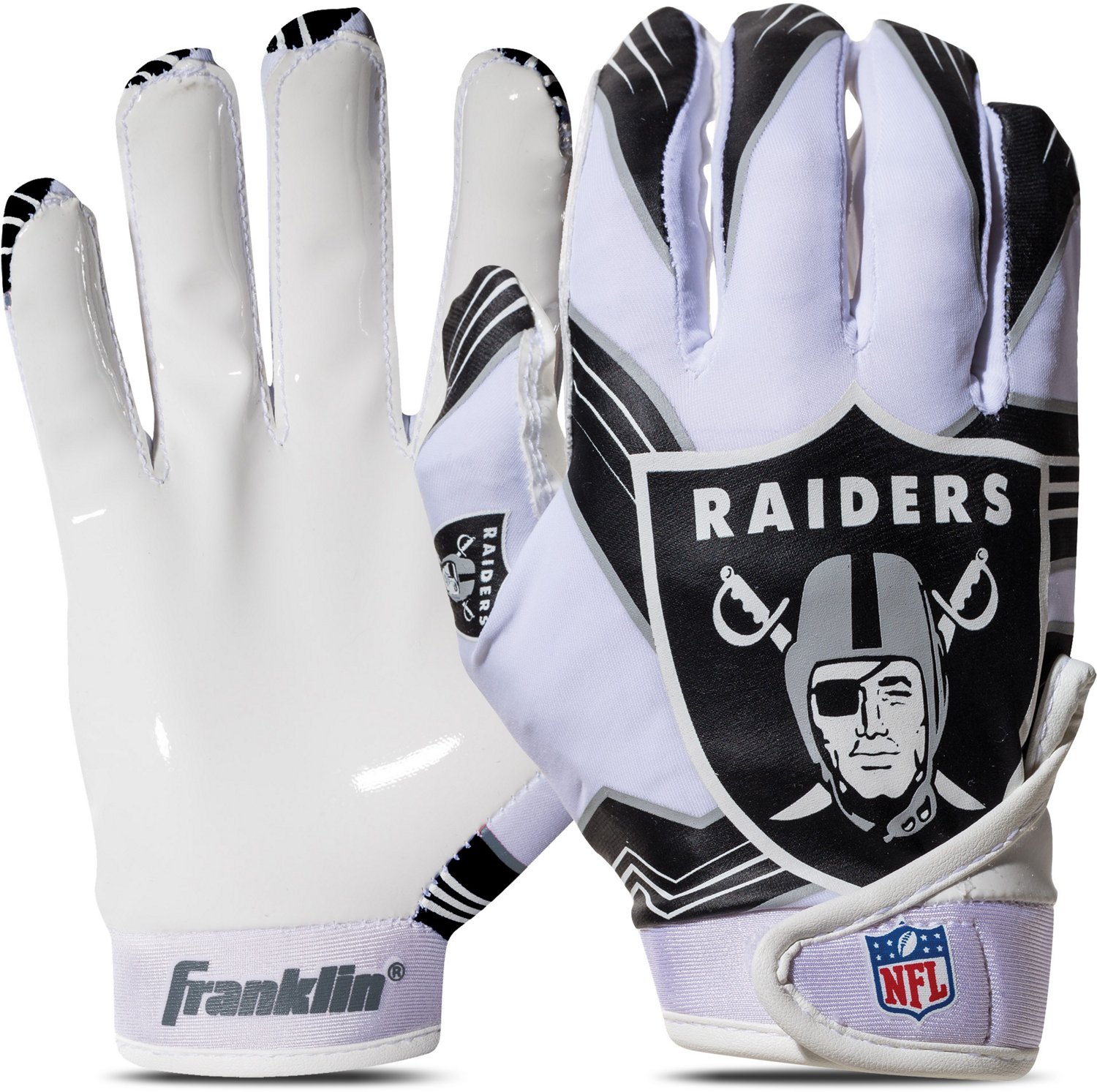 Youth Las Vegas Raiders Franklin Sports Receiver Gloves