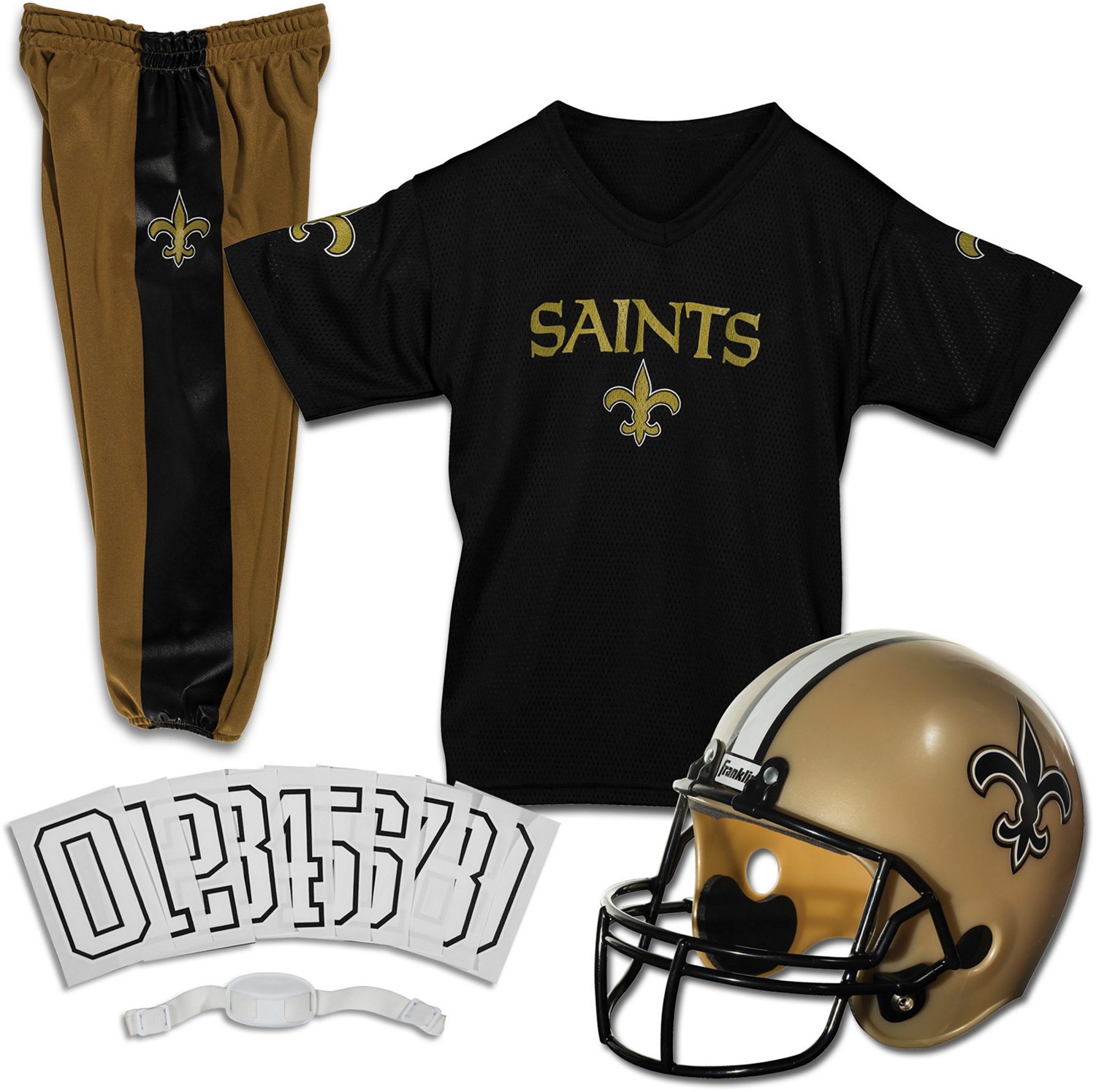 Franklin Sports NFL Youth Football Uniform Set for Boys & Girls - Includes  Helmet, Jersey & Pants with Chinstrap + Numbers