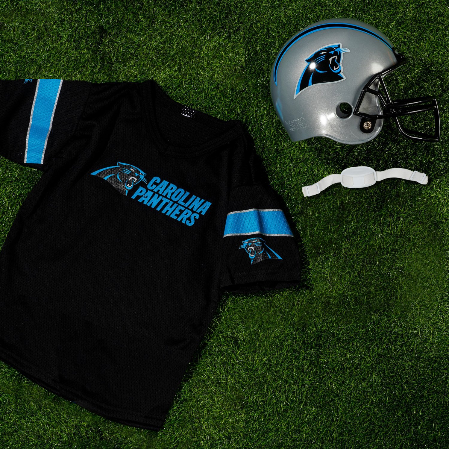 Franklin Youth Carolina Panthers Helmet and Jersey Set