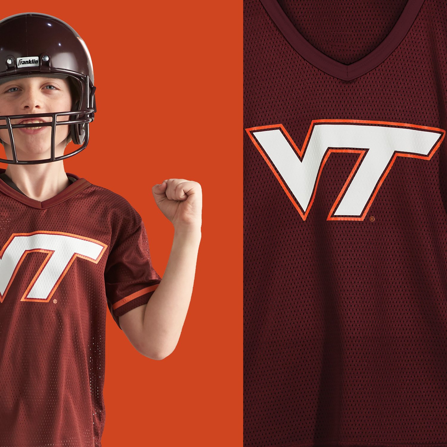 Franklin Youth Virginia Tech University Deluxe Football Uniform Set