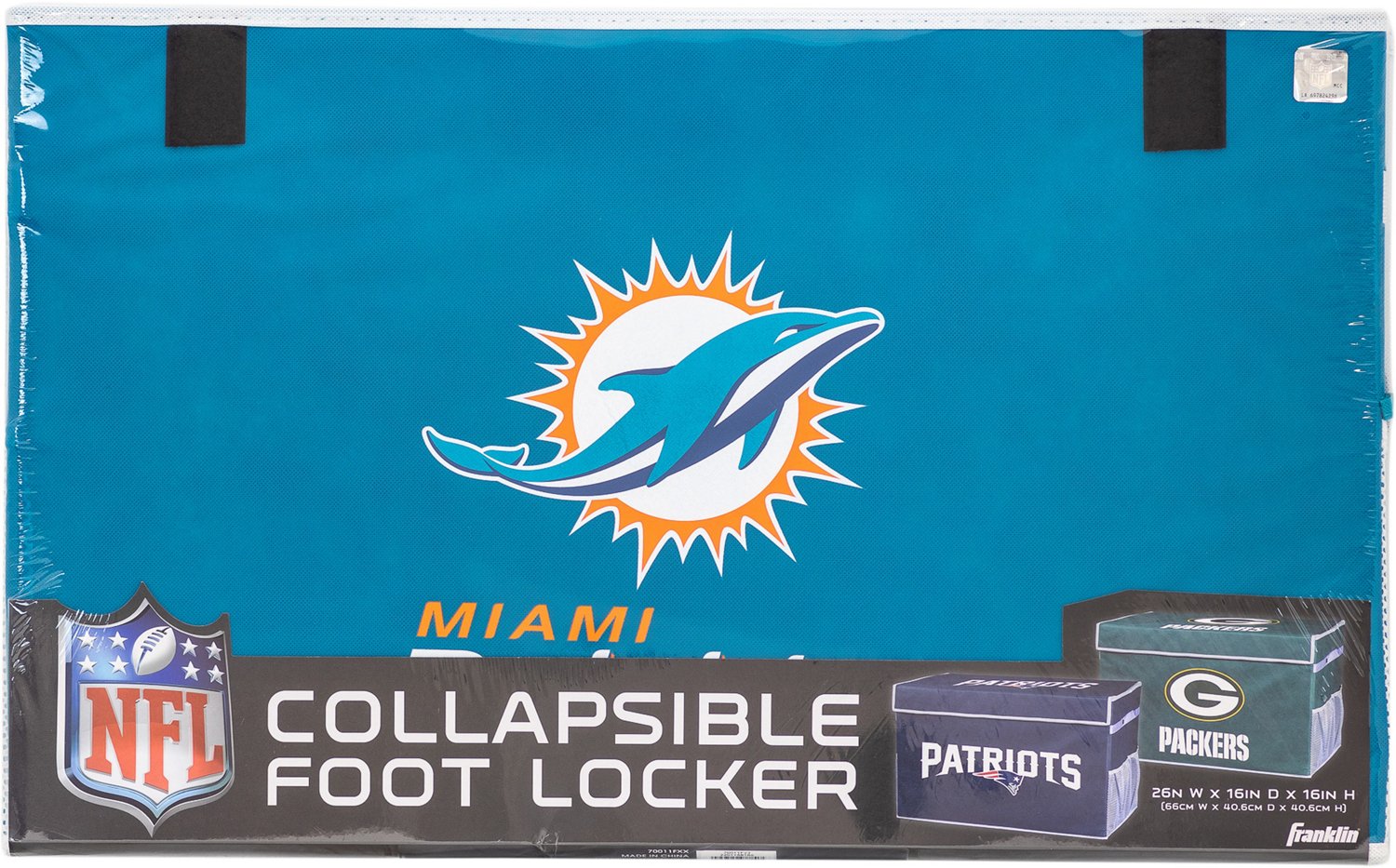 Franklin Miami Dolphins Collapsible Storage Footlocker Bin - view number 2