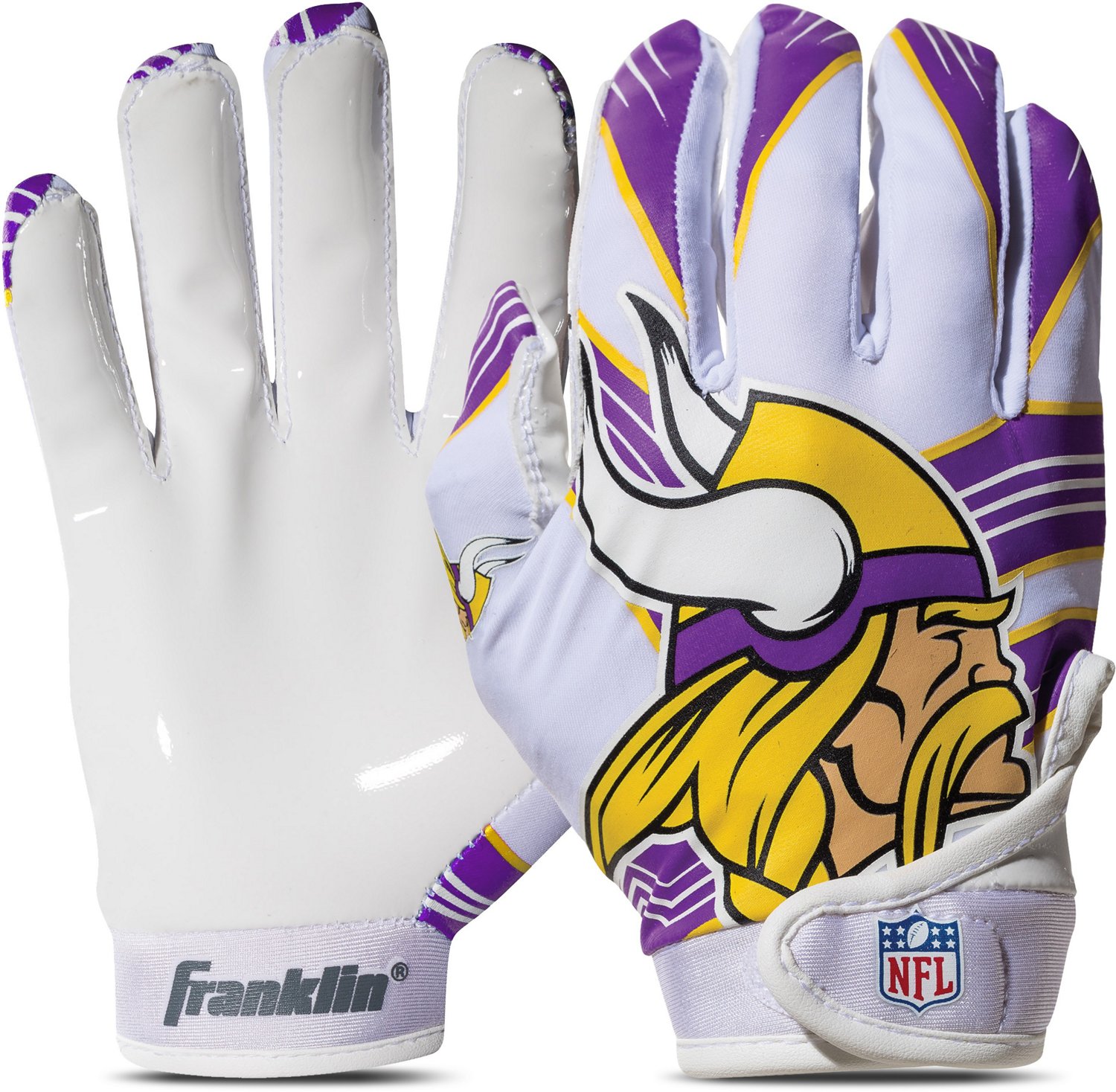 Franklin Minnesota Vikings Youth NFL Football Receiver Gloves