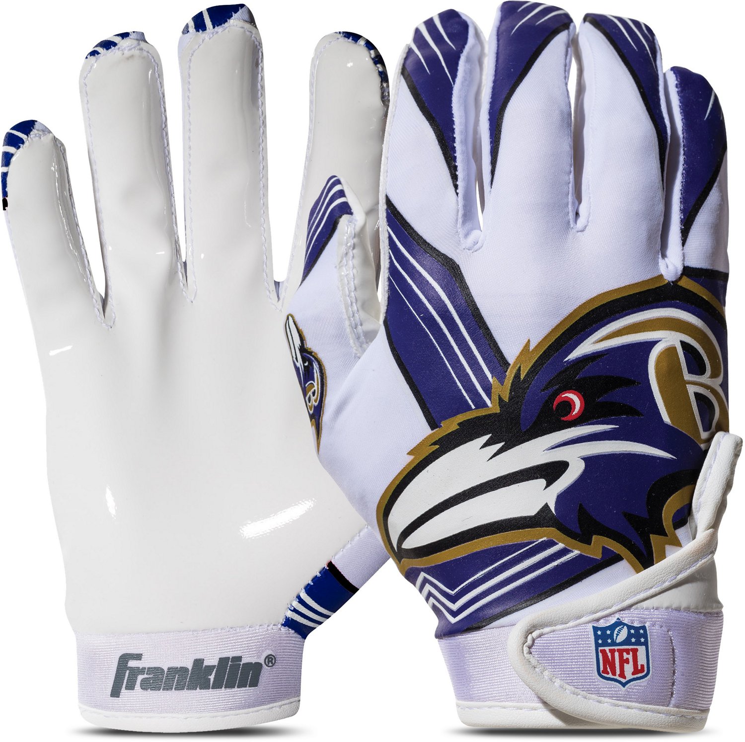 Franklin Baltimore Ravens Youth Receiver Gloves